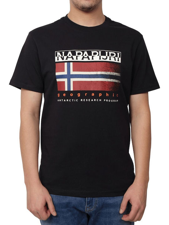 Napapijri Herren Kurzarmshirt BLACK