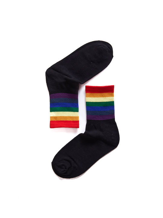 Comfort Women's Patterned Socks Black