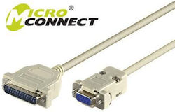 Microconnect Cable RS232 25-pin male to RS232 9-pin female 3m (IBM029) 1pcs