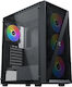 Xigmatek Blade Геймърско Midi Tower Компютърна Кутия с Страничен Прозорец и RGB Осветление Черна