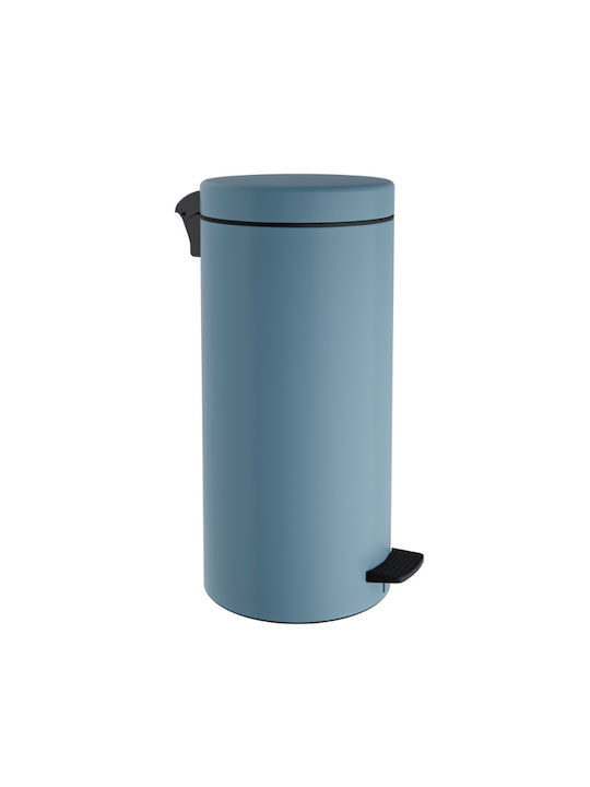 Pam & Co Office Waste Bin 25lt Light Blue 25x25x55cm