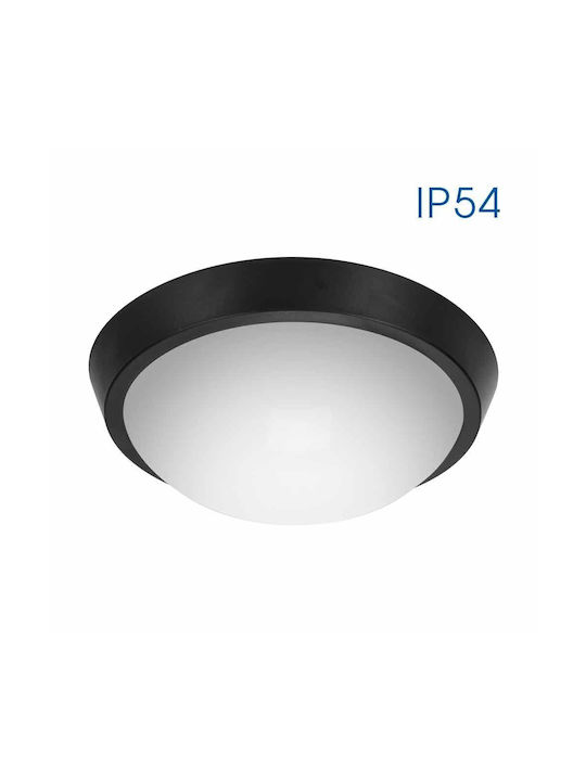 Vivalux Outdoor Ceiling Light with Integrated LED in Black Color VIV004744