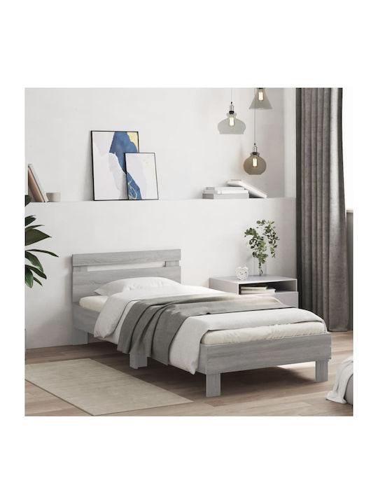 King Size Holzbetten Grau mit Lattenrost für Ma...