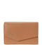 Large Leather Women's Wallet Classic with RFID Orange