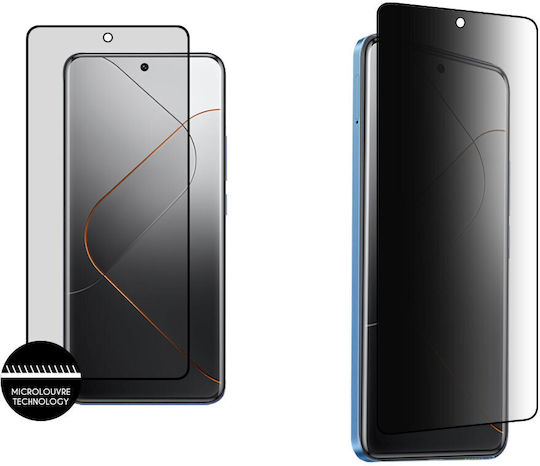 Idol 1991 0.3mm Full Glue Privacy Full Face Tempered Glass Black (Xiaomi 14) 8351952