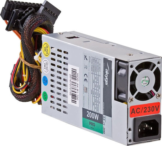 Akyga 200W Gray Computer Power Supply Full Wired (AK-I1-200)