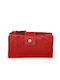 The Chesterfield Brand Large Leather Women's Wallet Coins with RFID Red