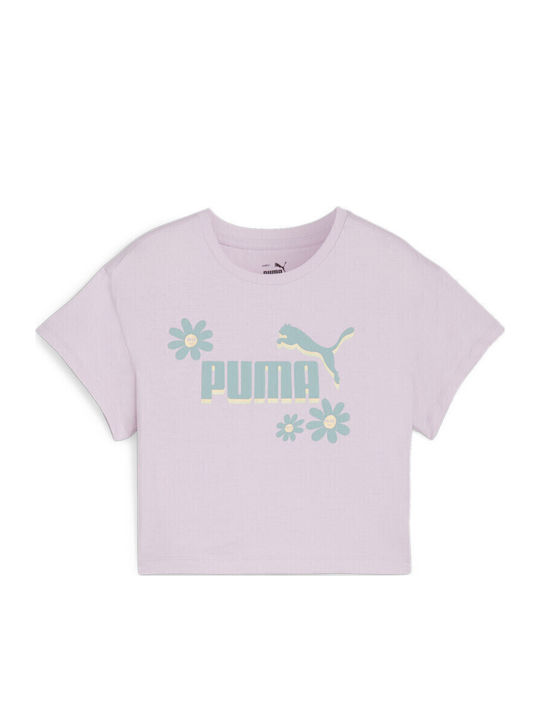 PUMA Crop Top Λιλά