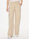 Levi's Women's Cotton Trousers in Baggy Line Beige