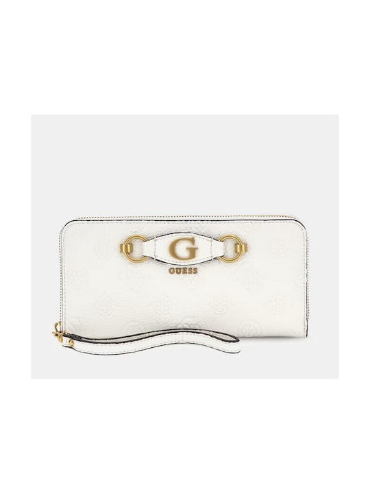 Guess Izzy Peony Slg Large Women's Wallet Coins White