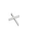 Men's White Gold Cross 14K