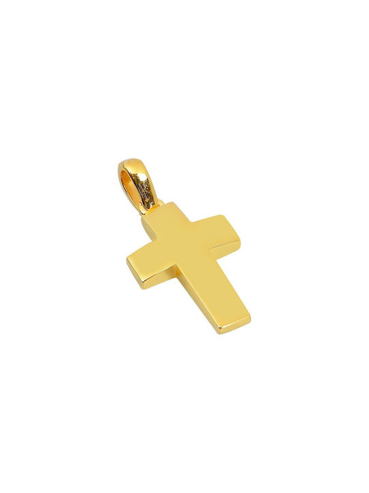 Herren Gold Kreuz 14K