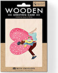 Wooden Greeting Card