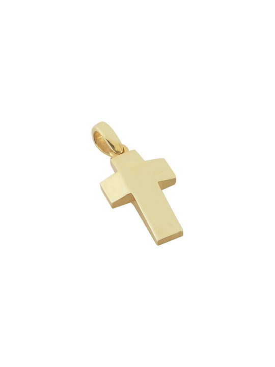 Herren Gold Kreuz 14K