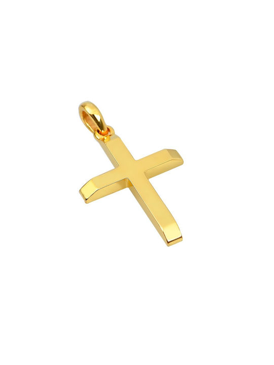 Herren Gold Kreuz 14K