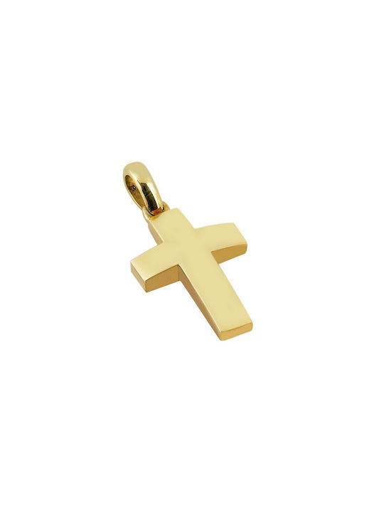 Herren Gold Kreuz 14K