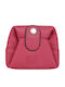 Small Leather Women's Wallet Coins Fuchsia