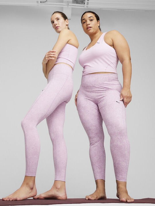 Puma Studio Frauen Gekürzt Leggings Lila