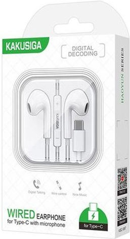 Безжични Стерео с жак USB-C Бял