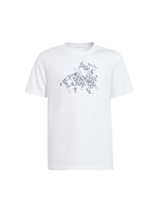 Adidas Training Graphic Παιδικό T-shirt Λευκό