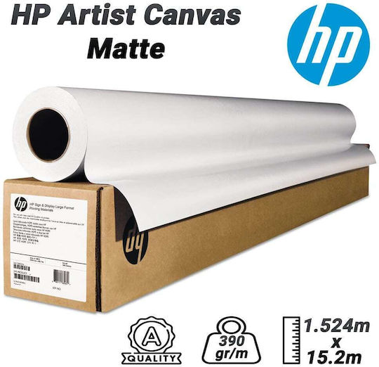 HP Plotterpapierrolle 1524mm x 15.2m 390gr/m²