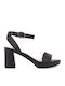 AmbyrLyn Leather Sandals Black