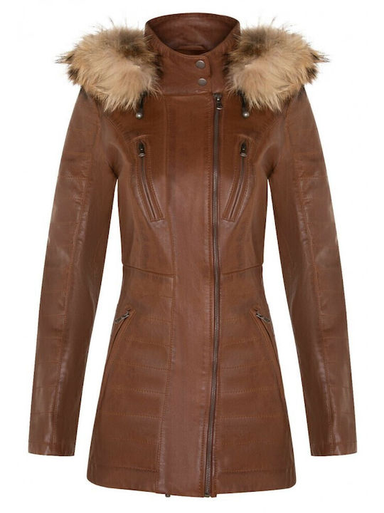 Ageridis Leather Δερμάτινο Μπουφάν Δερμάτινα ΤΑΜΠΑ
