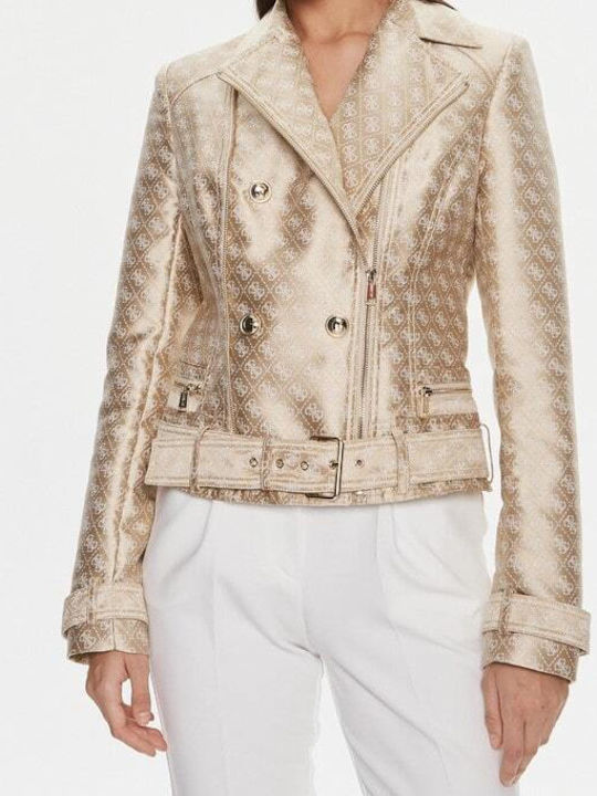 Guess Olivia Jachetă de femei Biker Jacket Aur