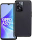 Techwave Matt Back Cover Σιλικόνης Μαύρο (Oppo A57 4G)