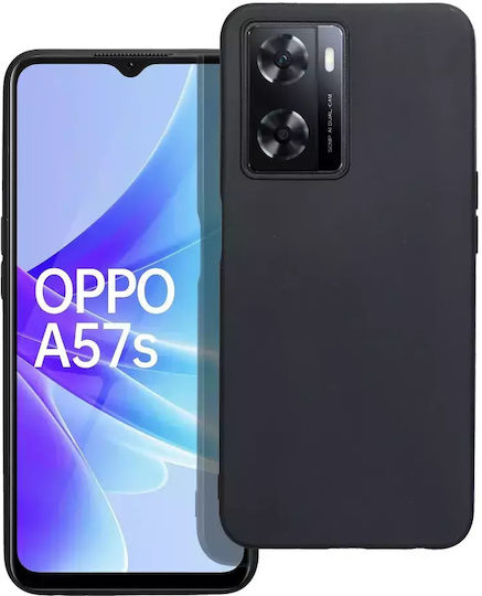 Techwave Matt Back Cover Σιλικόνης Μαύρο (Oppo A57 4G)