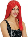 Two-tone Carnival Wig Straight Red