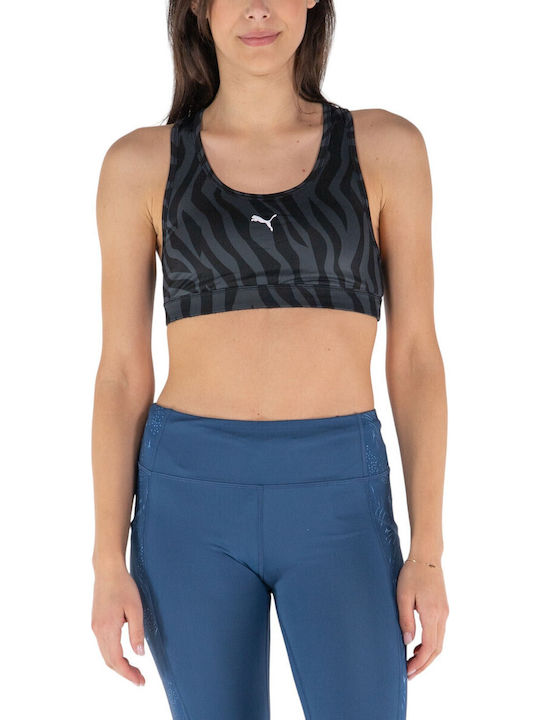 PUMA Frauen Sport-BH Schwarz mit Polsterung