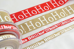 Leto Hohoho Christmas Ribbon Red 1pc