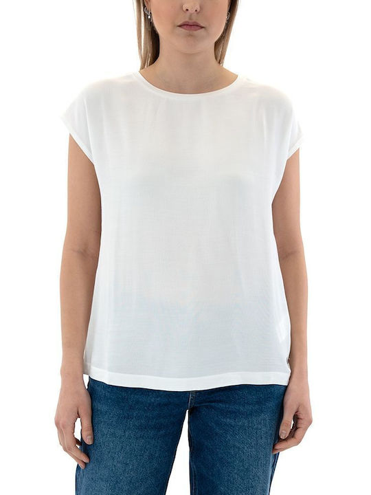 Tamaris Short Sleeve Women's Blouse White