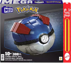 Toy Candle Pokémon Mega Construx Jumbo Great Ball 300pcs for 10+ Years Mega Bloks