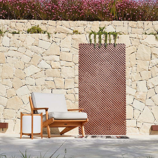 Kunststoff Spalier Für Garten in Braune Farbe 100x200cm
