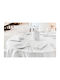 Beauty Home Tablecloth White 150x260cm Ε8495-150X260-ΛΕΥΚΟ