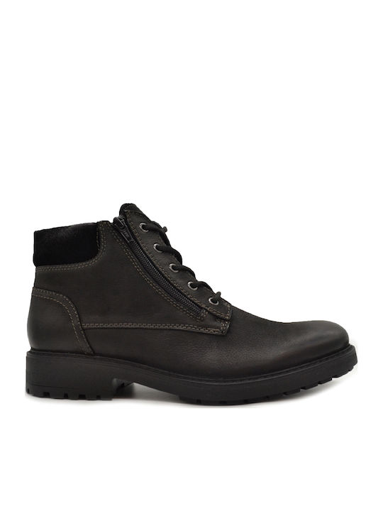 Jeep Footwear Piele Negru Ghete barbati Anatomic JM42191A-062