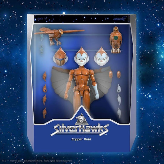 Super7 Silverhawks Ultimates Copper Kidd Action Figure 18cm 4 Pieces