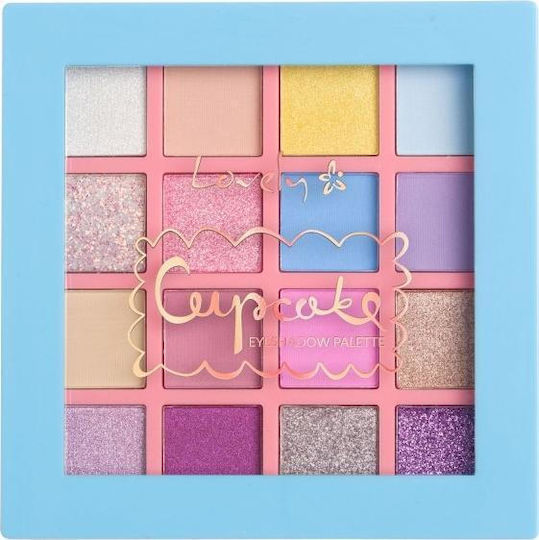 Lovely Paletă cu Farduri de Pleoape Matifiant Formă Solidă Lovely_cupcake