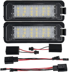 Carro Φώτα Πινακίδας Led 12V για Volkswagen Golf / Passat / Polo / Beetle (New) / Eos / Phaeton / Lupo / Beetle Chevrolet Volt 2τμχ