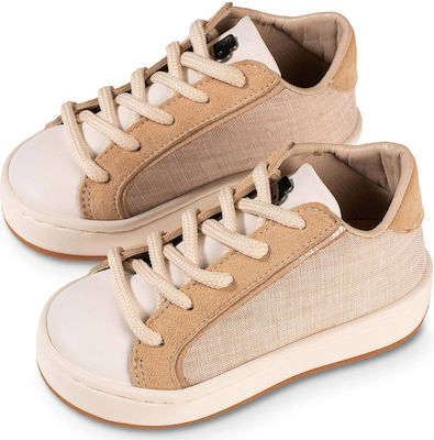 Babywalker Beige Baptism Fabric Sneakers