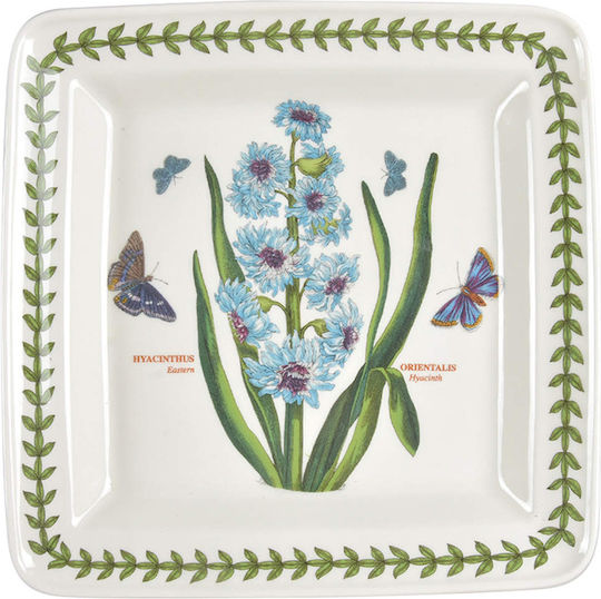 Portmeirion Teller Untiefe Platz aus Porzellan Weiß 21.5x21.5cm