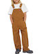 Dickies Duck Canvas Bib Overall Kids' Jeans Dungarees Rinsed Brown