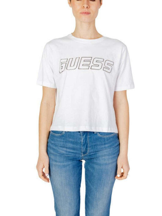 Guess Women's Athletic T-shirt White