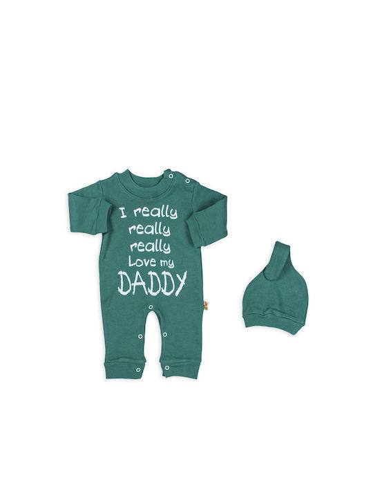 Poki Baby Bodysuit Set Green