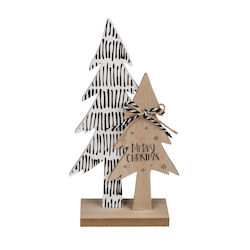 Merry Christmas Tree 2 with Inscription 25.5cm Beige Merry Christmas Tree 2 with Inscription 25.5cm Beige