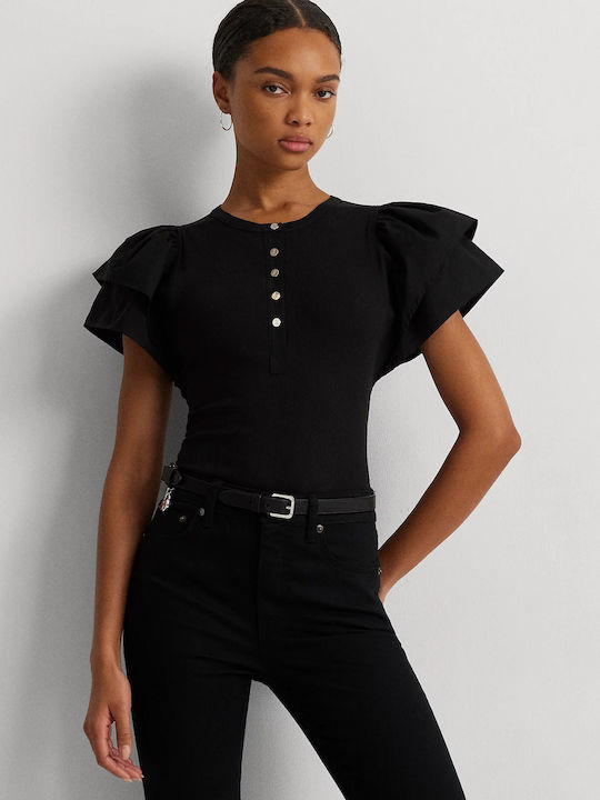 Ralph Lauren Γυναικεία Μπλούζα Κοντομάνικη Μαυρο