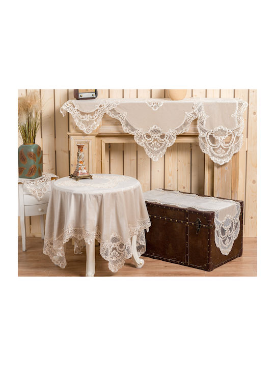 Liolios Home Runner Копринена Подредба 3бр Velvet embroidery 40x110бр