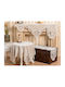 Liolios Home Runner Копринена Подредба 3бр Velvet embroidery 40x110бр